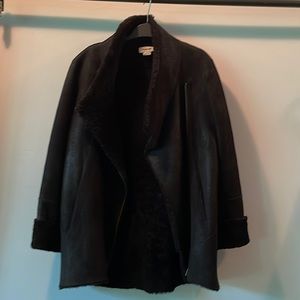 Helmut Lang black Shearling coat. Perfect condition!